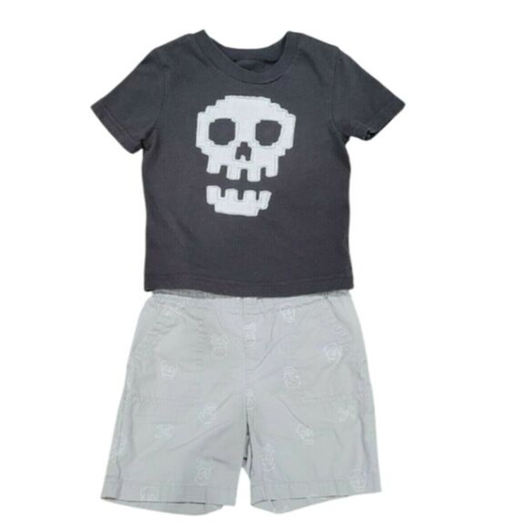 Skull print short set - Picture 1 of 4